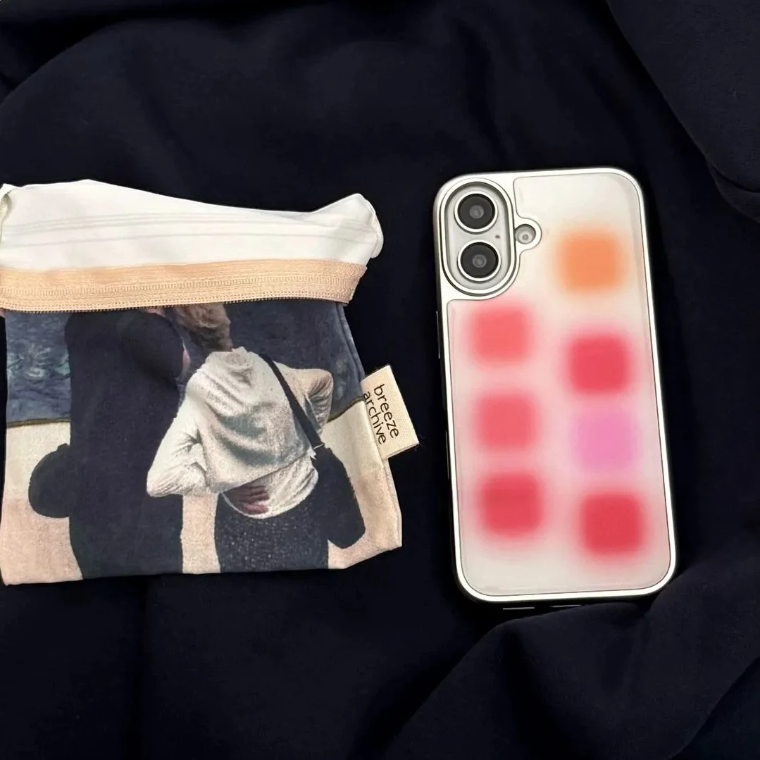 Korean Color Palette Trendy Niche Design Cute Y2K Cute Drip glue Phone Case For Samsung S 23 24 25 26 EDGE FE Plus Ultra Cover