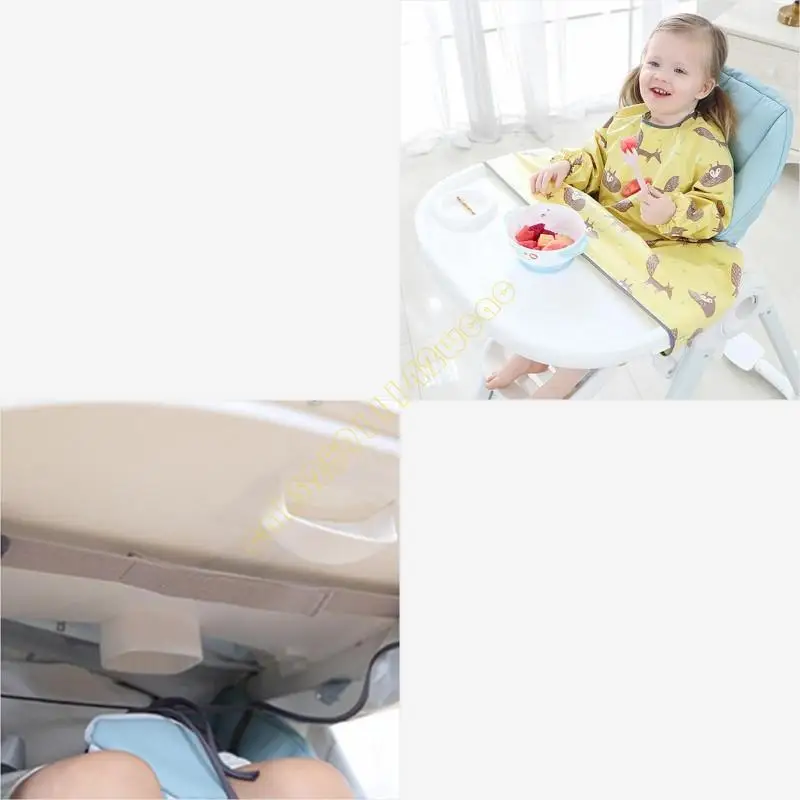 

Baby Dining Chair Gown Waterproof Saliva Towel Burp Apron Feeding Highchair Accessories One-piece Baby Weaning Bib DXAD
