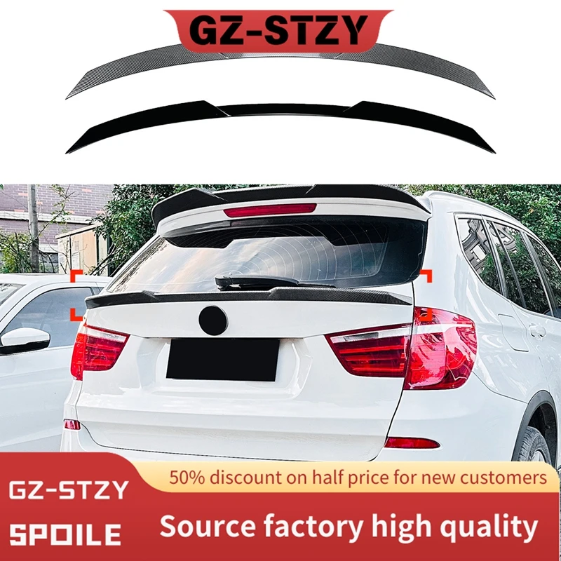 

For BMW F25 x3 Spoiler 2011 2012 2013 2014 2015 2016 2017 High Quality ABS Material Car Rear Wing Trim Primer Color spoiler