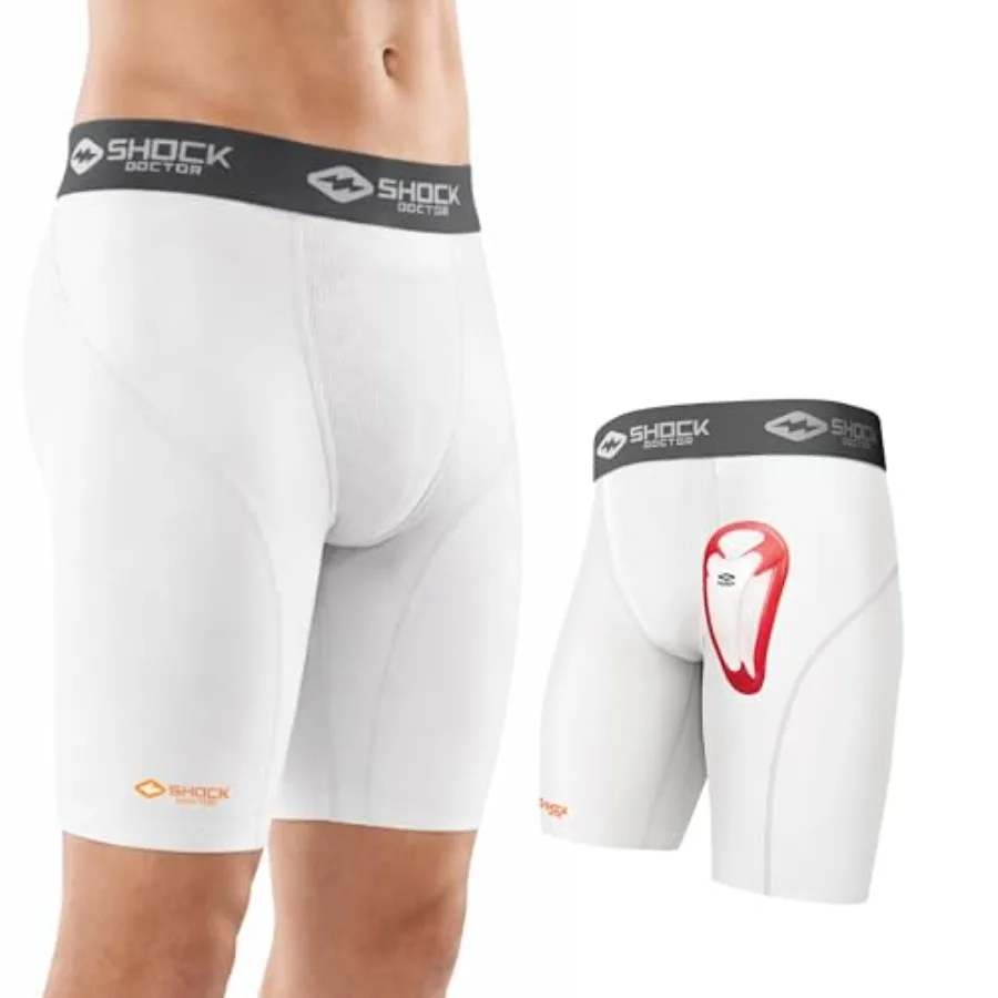

Comprion Shorts with Protective Bio-Flex Cup, Moisture Wicking Vented Protection - Youth