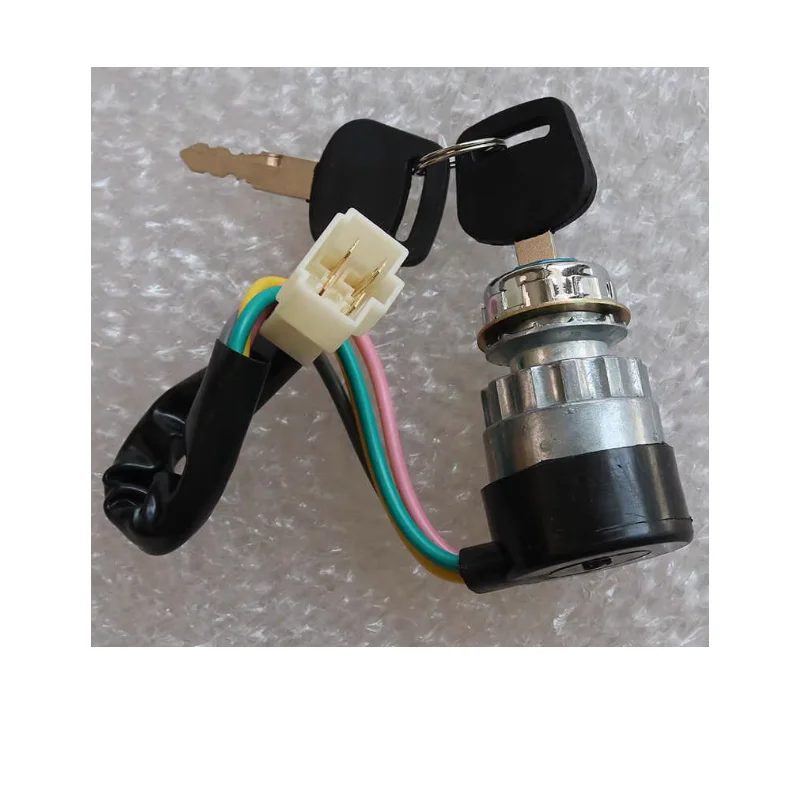 Three pin, three wire, four pin, four wire automobile, agricultural vehicle, tractor, ignition switch, ignition lock, start key
