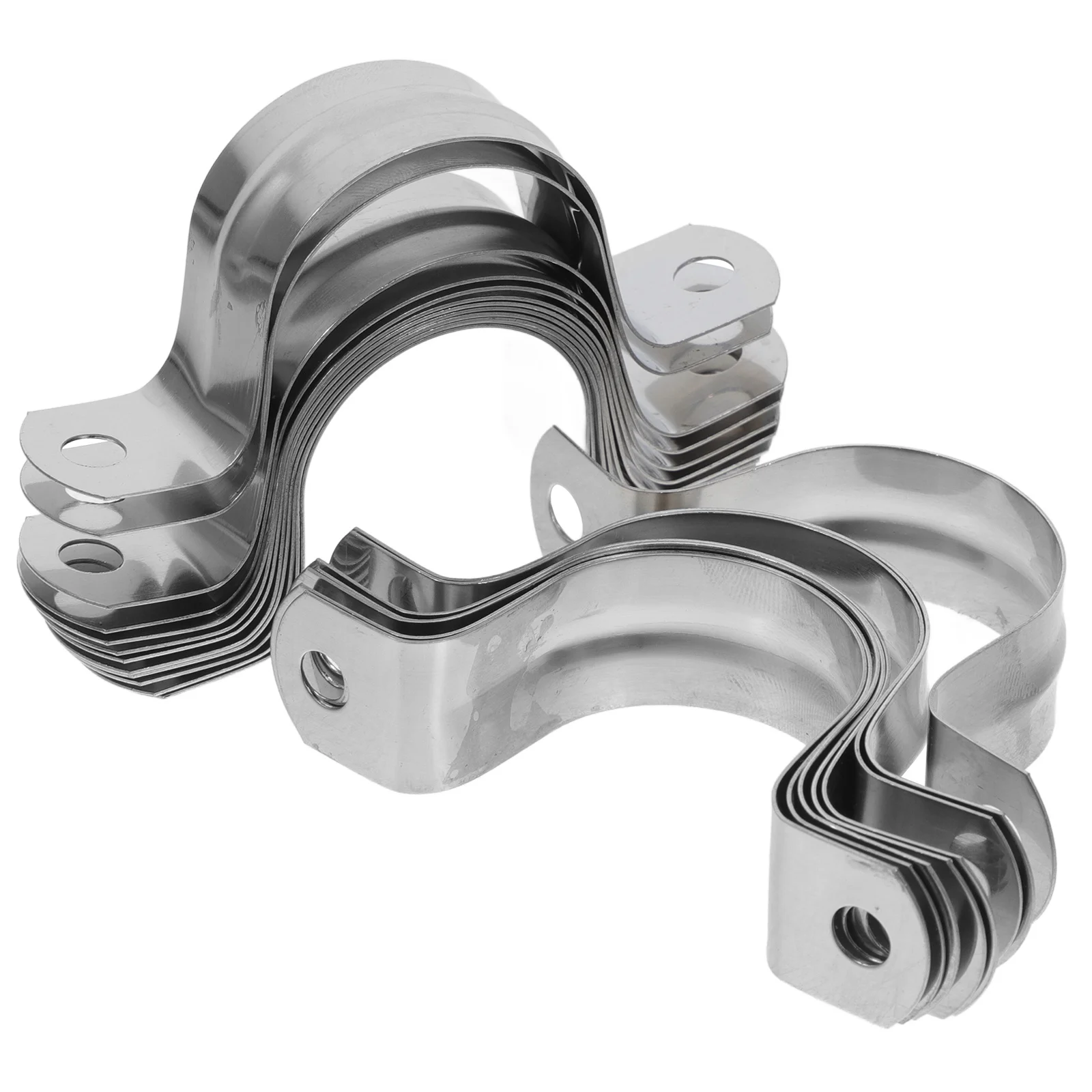 

20Pcs Metal Conduit Brackets Stainless Steel Pipe Clamps for Industrial Pipeline Installation Outdoor Indoor Cable Support