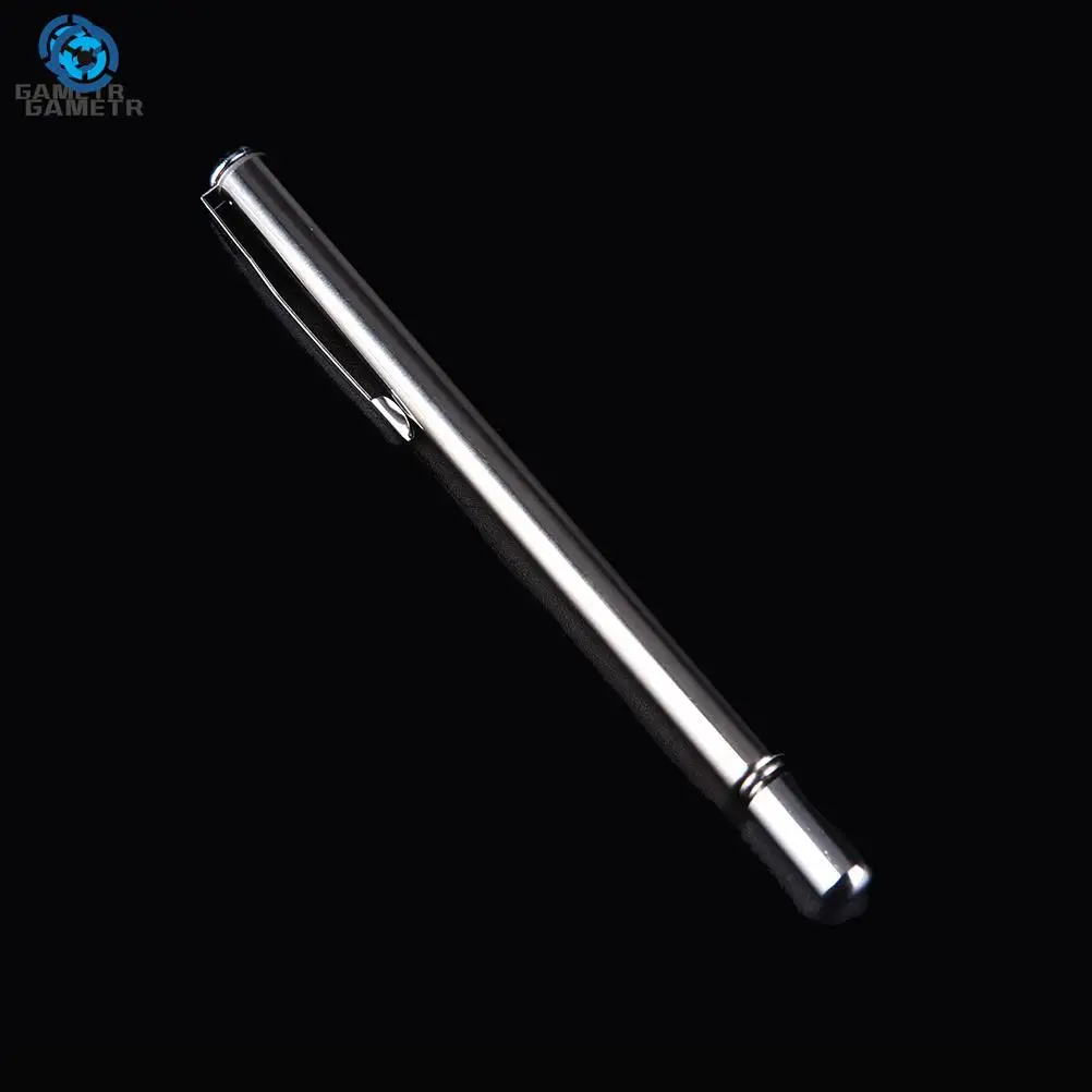 1PC Pointer Pen Instrument Baton Stainless Steel Telescopic Magic Ballpoint Pen Kindergarten Teacher Education Supply