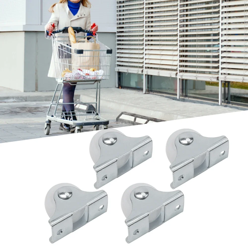 Ruote di guida ruote di ricambio ruote piroettanti 4 pezzi ruote del cassetto ruote fisse in metallo infissi in plastica per carrello piccolo