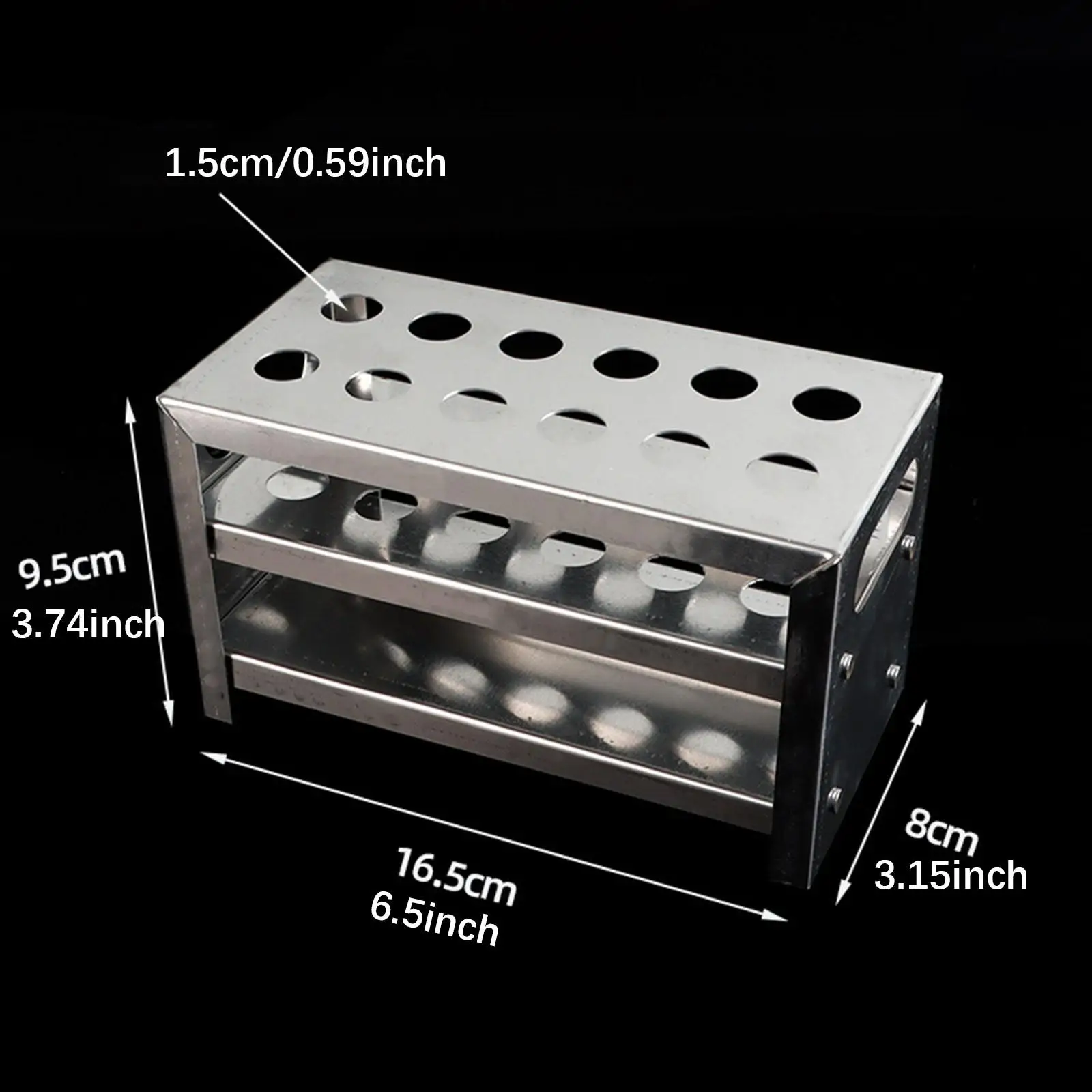 Zentrifugenröhrchenständer, 12 Löcher, wiederverwendbar, tragbar, universell, Reagenzglasständer