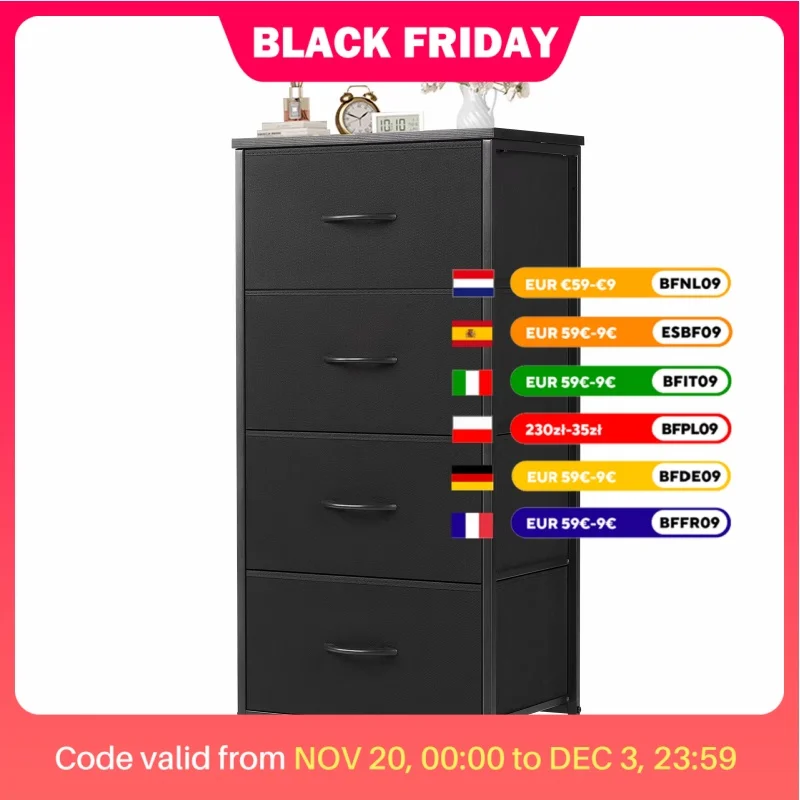 JHK 4 Fabric Living Room Cabinets Layers With Wardrobe Steel Frame Assembly Closet For Clothes Storage Cabinet Of Furniture