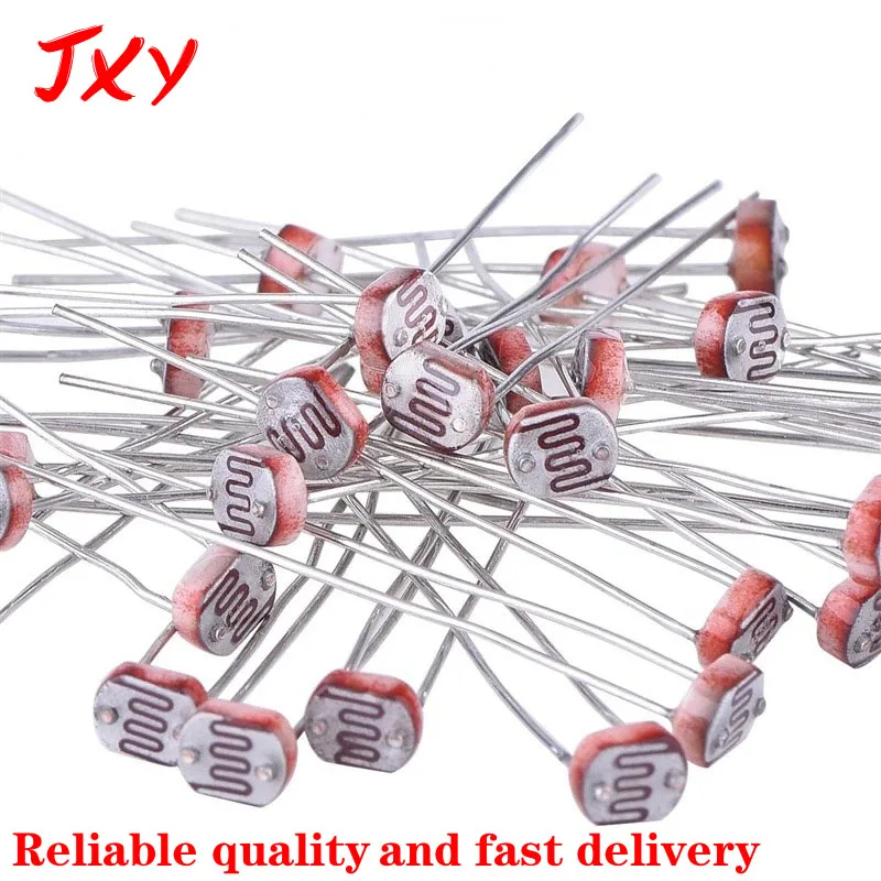 20PCS LDR Photo Light Sensitive Resistor Photoelectric Photoresistor GL5506 5516 5528 5537 5539 5549 For Arduino