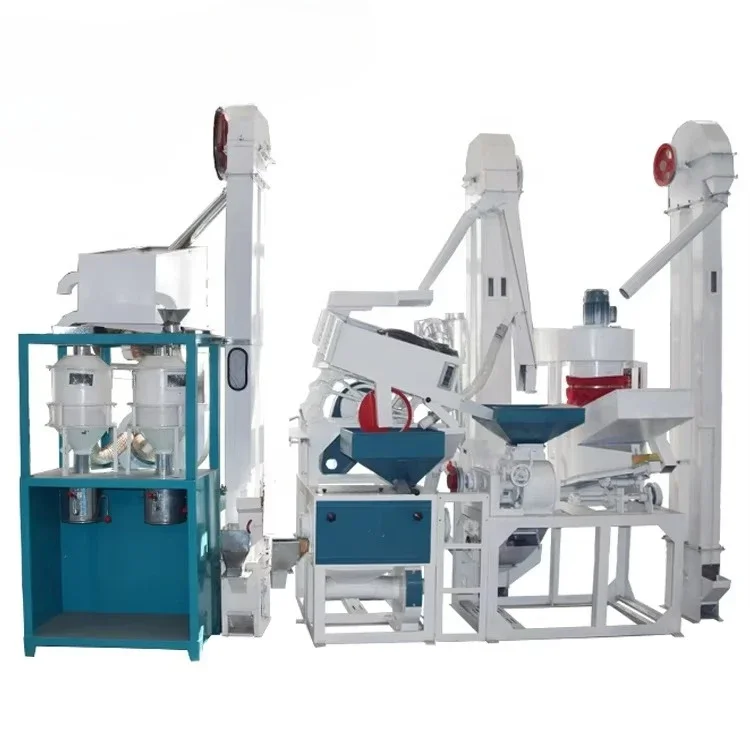 Mini household automatic completion 10TPD 20TPD 1TPH rice mill steaming rice milling machine