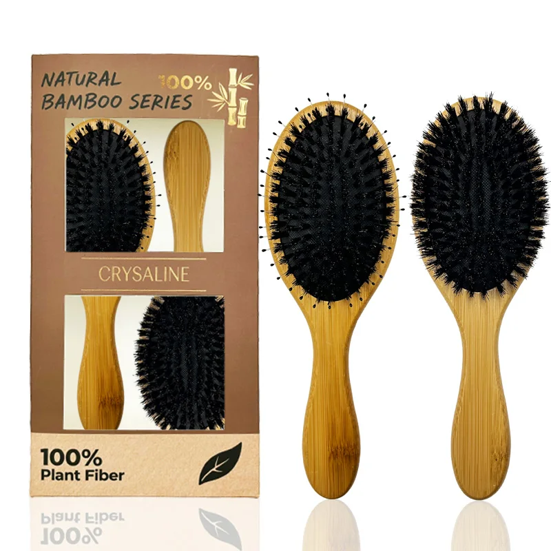 

2-piece set of super cool bamboo and wood bristle air cushion combination: with teeth and without teeth, show your personalized