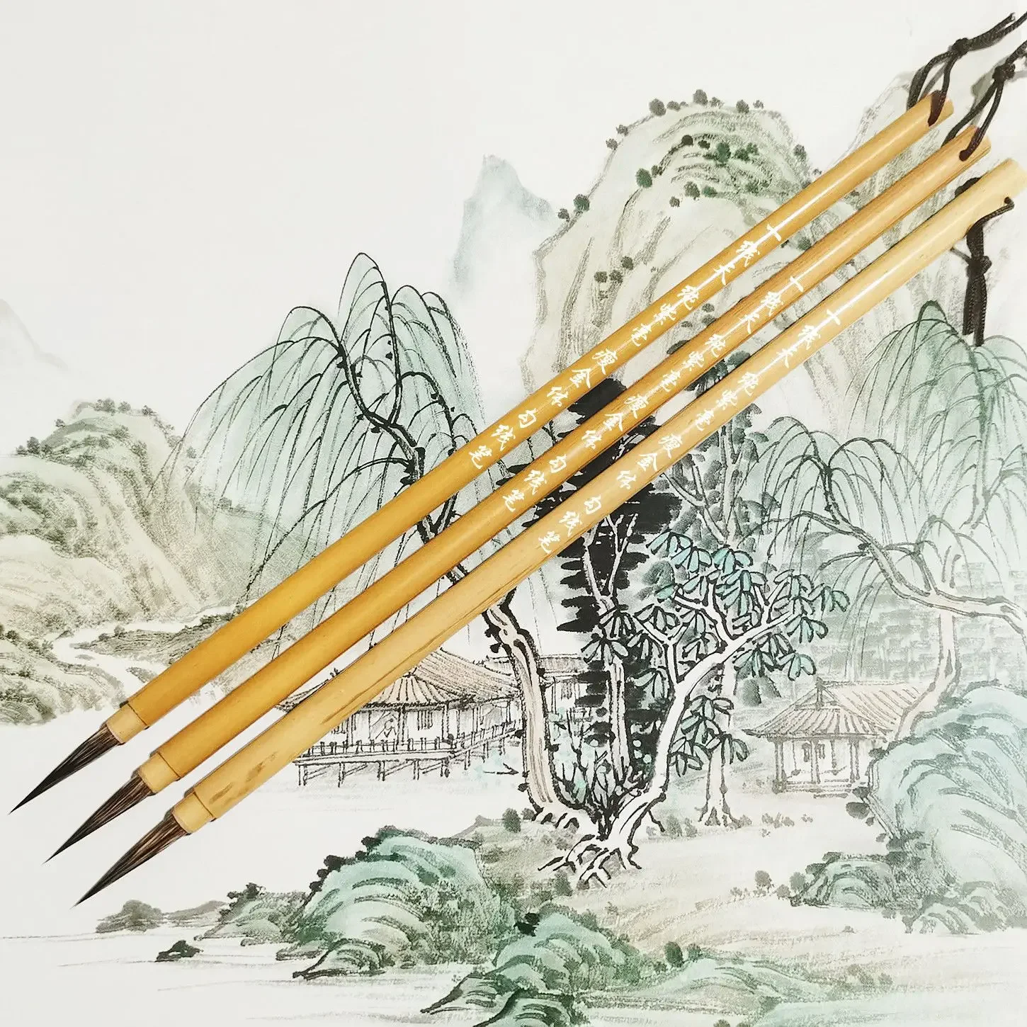 شو جين تي الخط الصيني فرشاة الرسم أرنب الشعر فرشاة النص العادية الصغيرة ليان القلم مخطوطة النصي مجموعة خطوط الرسم #5