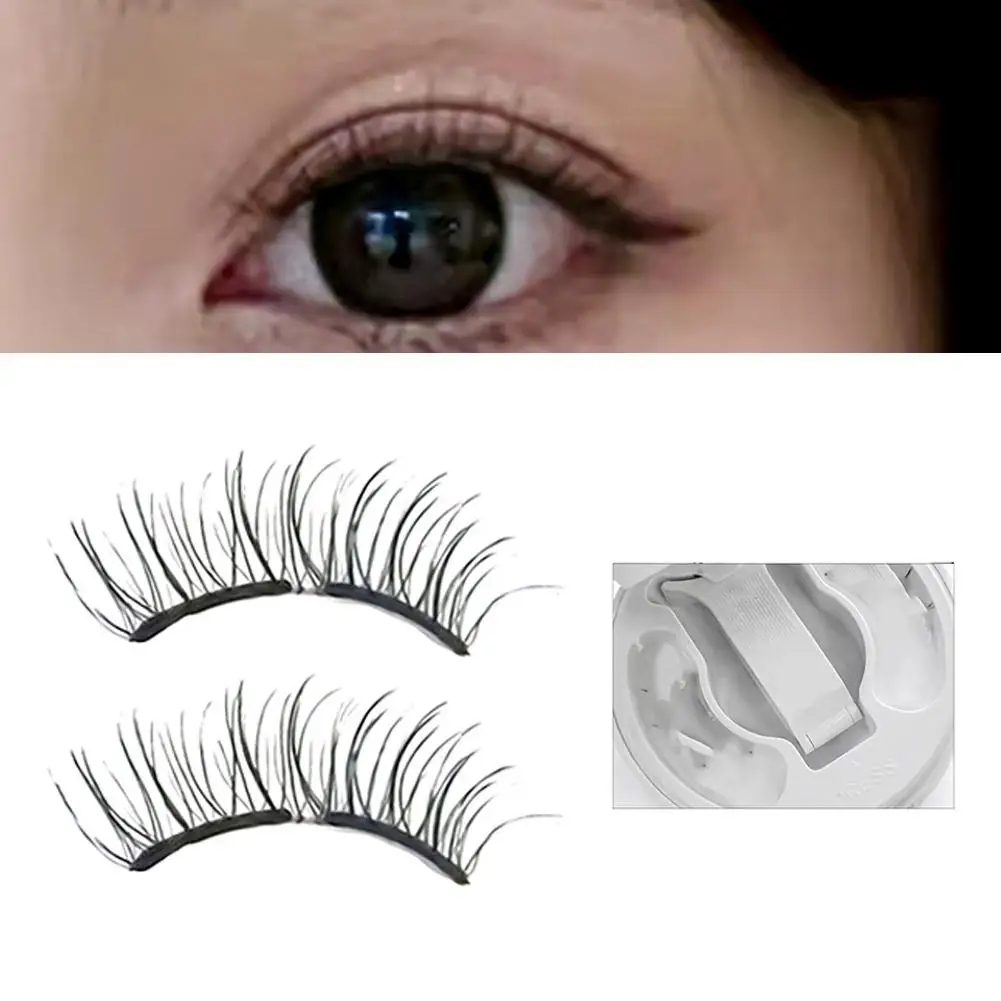 Nuevas pestañas magnéticas suaves, juego de pestañas postizas magnéticas portátiles, aplicador de caja integrado, pestañas magnéticas naturales sin pegamento