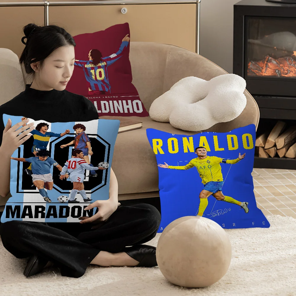 

Sport Soccer Football Player Star Office Cushion Pillowcase Car Cushion Cover45X45CM Lumbar Pillowcase Sofa Pillowcover
