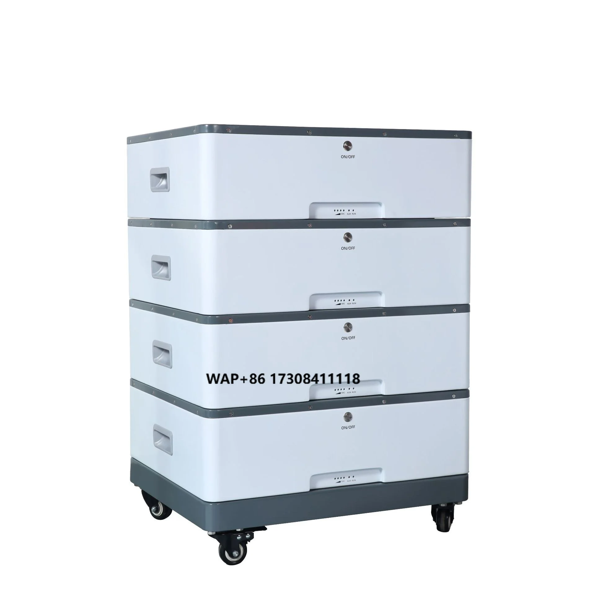 51.2V Stackable All-In-One Grid Energy Storage Power Supply 10-20kWh Family Solar Photovoltaic LiFePO4 Battery IP54 Protection