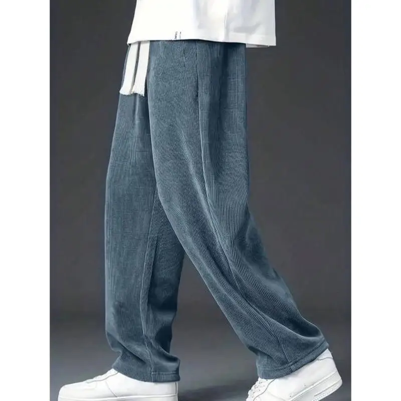 

Men's Casual Pants Camouflage Print Color Straight Leg Sle PVC Material ex Winter Collection Faionable