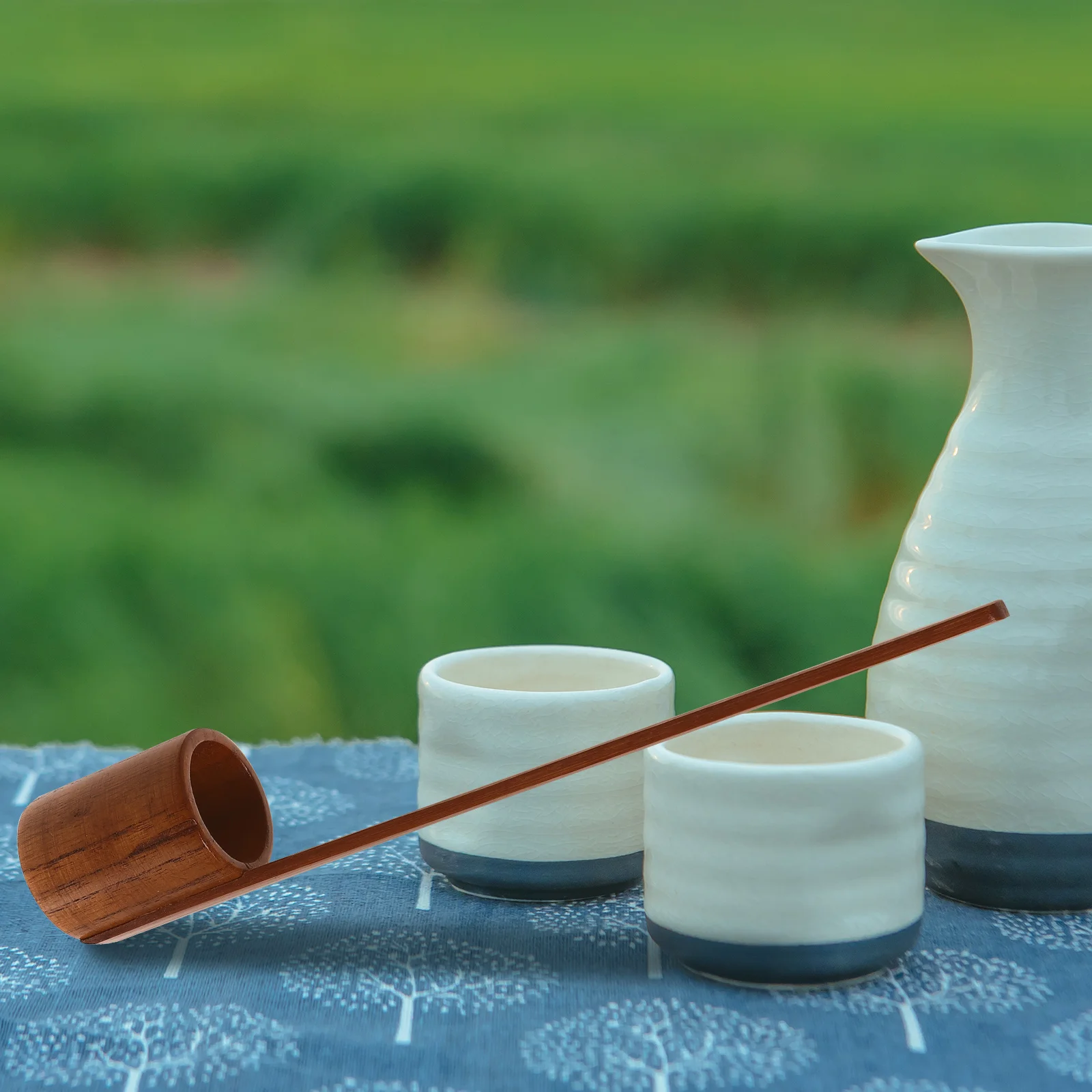 

Wooden Ladle Long Handle 100ml Capacity Kitchen Gadget Beer Pouring Spoon Tea Ceremony Accessory Wooden Spoon