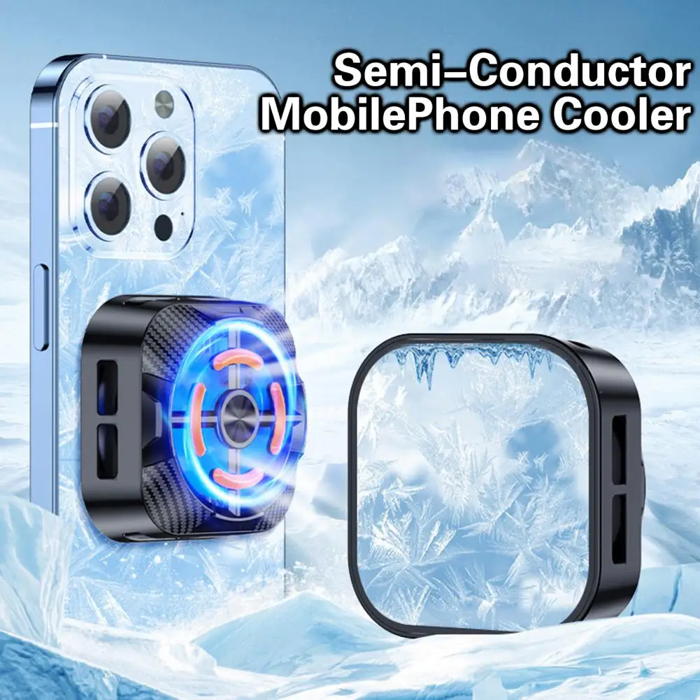 Phone Cooling Fan  Practical Type-C Input Compact  Semi-Conductor Phone Cooling Fan Game Component