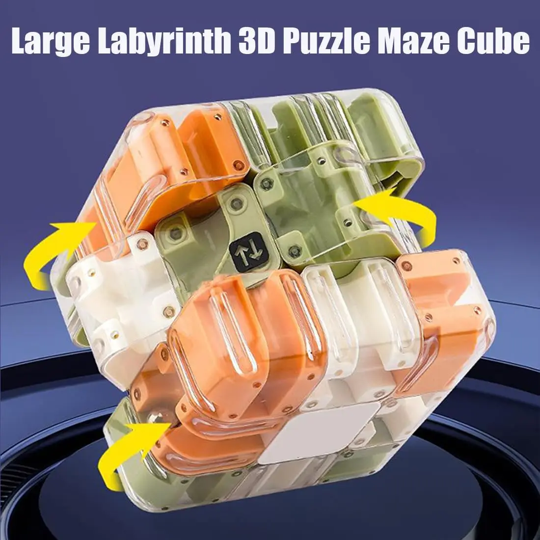 大型迷路3Dパズル迷路キューブ - デュアルユースローラースマートパズル、空間論理とストレス解消のための頭脳ゲーム