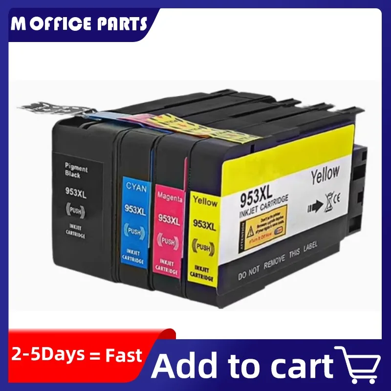 953XL Ink Cartridge Compatible 953 for HP 953 XL Black CMYK for HP Printer OfficeJet Pro 7720 7730 7740 8210 8218