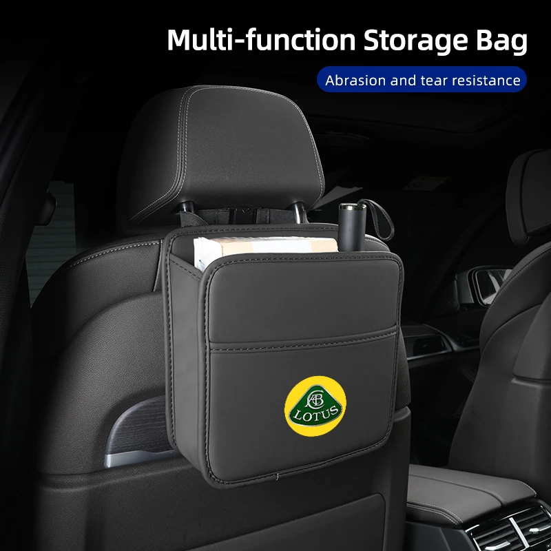 Auto Sitzlehne Organizer Leder Werkzeuge Lagerung Tasche Zubehör Für Lotus Eletre Emira Elite Evija Envya 3-Eleven Elise Evora Espri