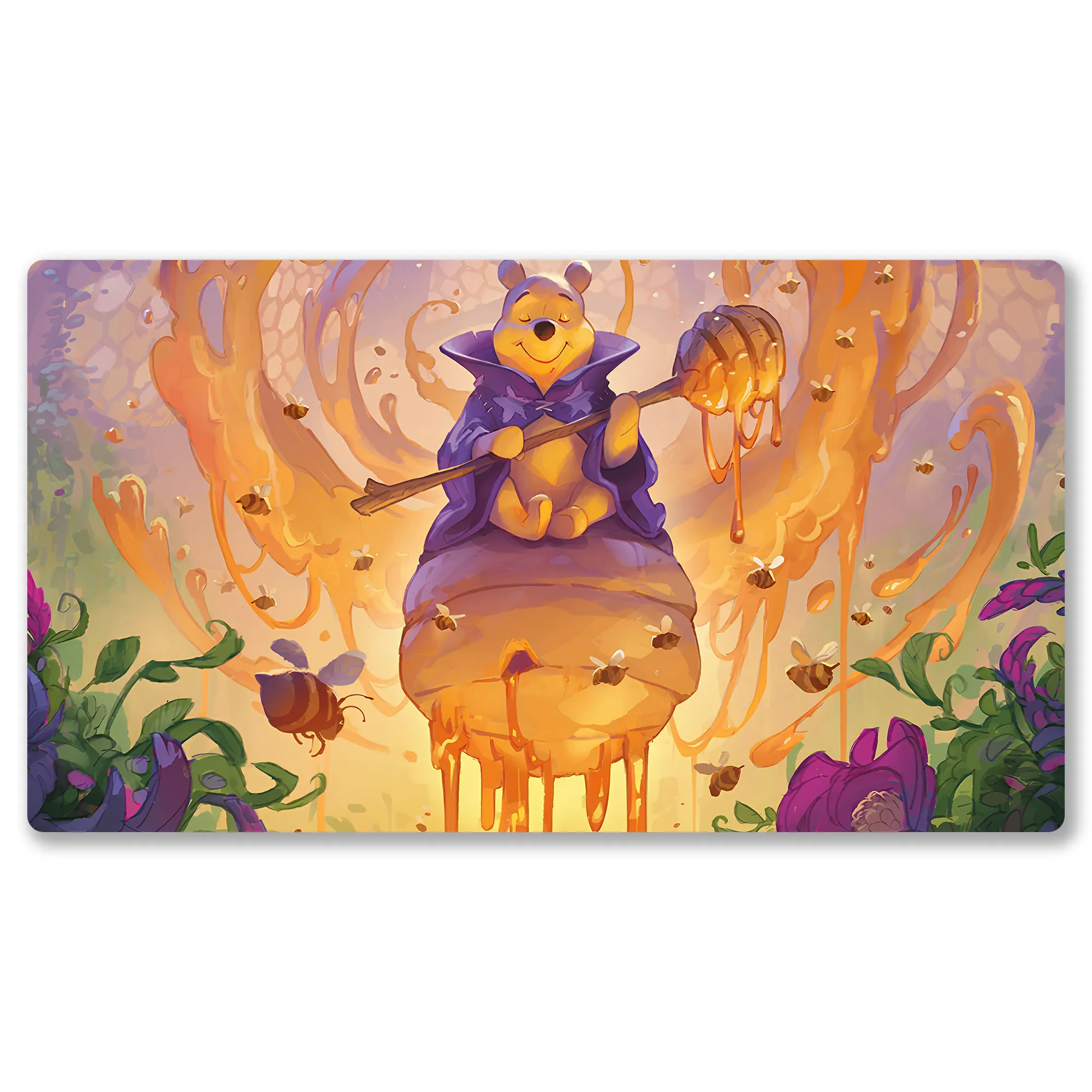 Lorcana Playmats Compatible TCG 24x14 Inches Gaming Mat, Non-Slip Rubber Play Mat and Mouse pad