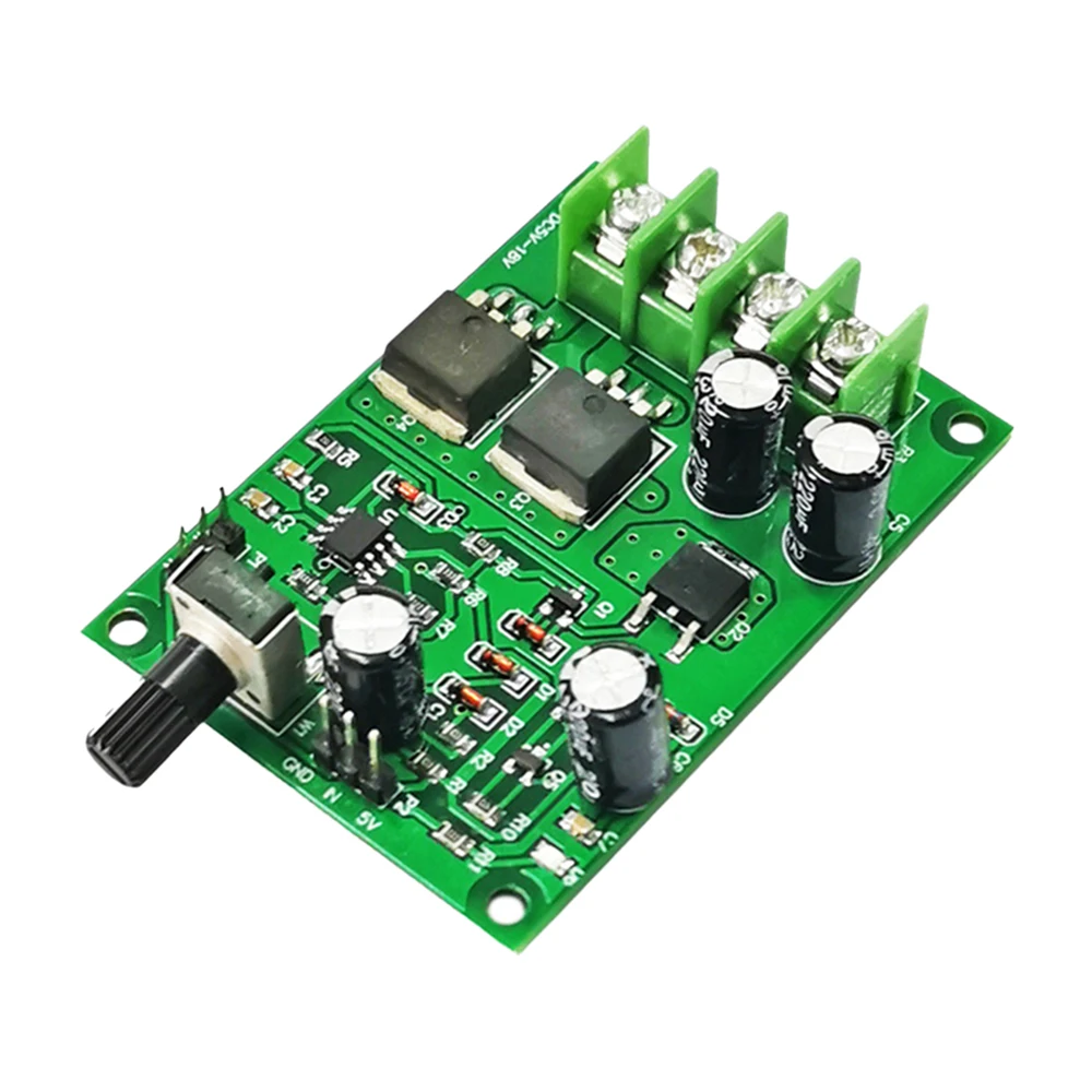 DC 5-18V Motor Speed Controller High Power PWM Stepless Speed Control Module Slow Start Function Reverse Connection Protection