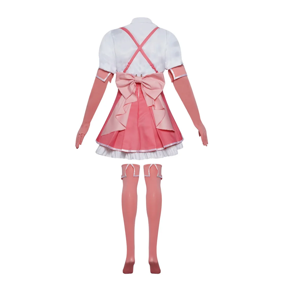 Anime Gutst Over Magische Meisjes Cos Hanabishi Haruka Cosplay Kostuum Pruik Voor Vrouwen Meisje Magia Magenta Cos Halloween Kostuums