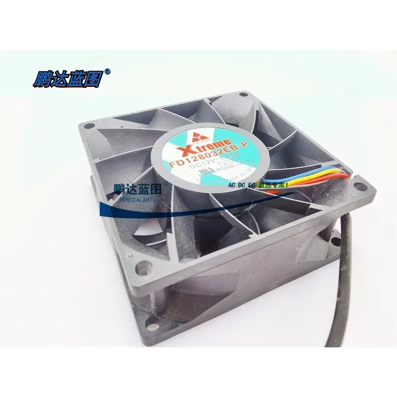 pa Wonsan FD128032EB-P 8032 double ball 12V large air volume PWM temperature control 8CM server cooling fan80*80*32MM