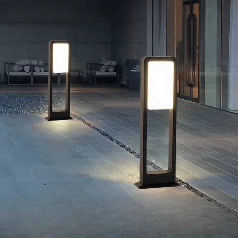 Outdoor double-sided luminous park garden light, simple landscape light