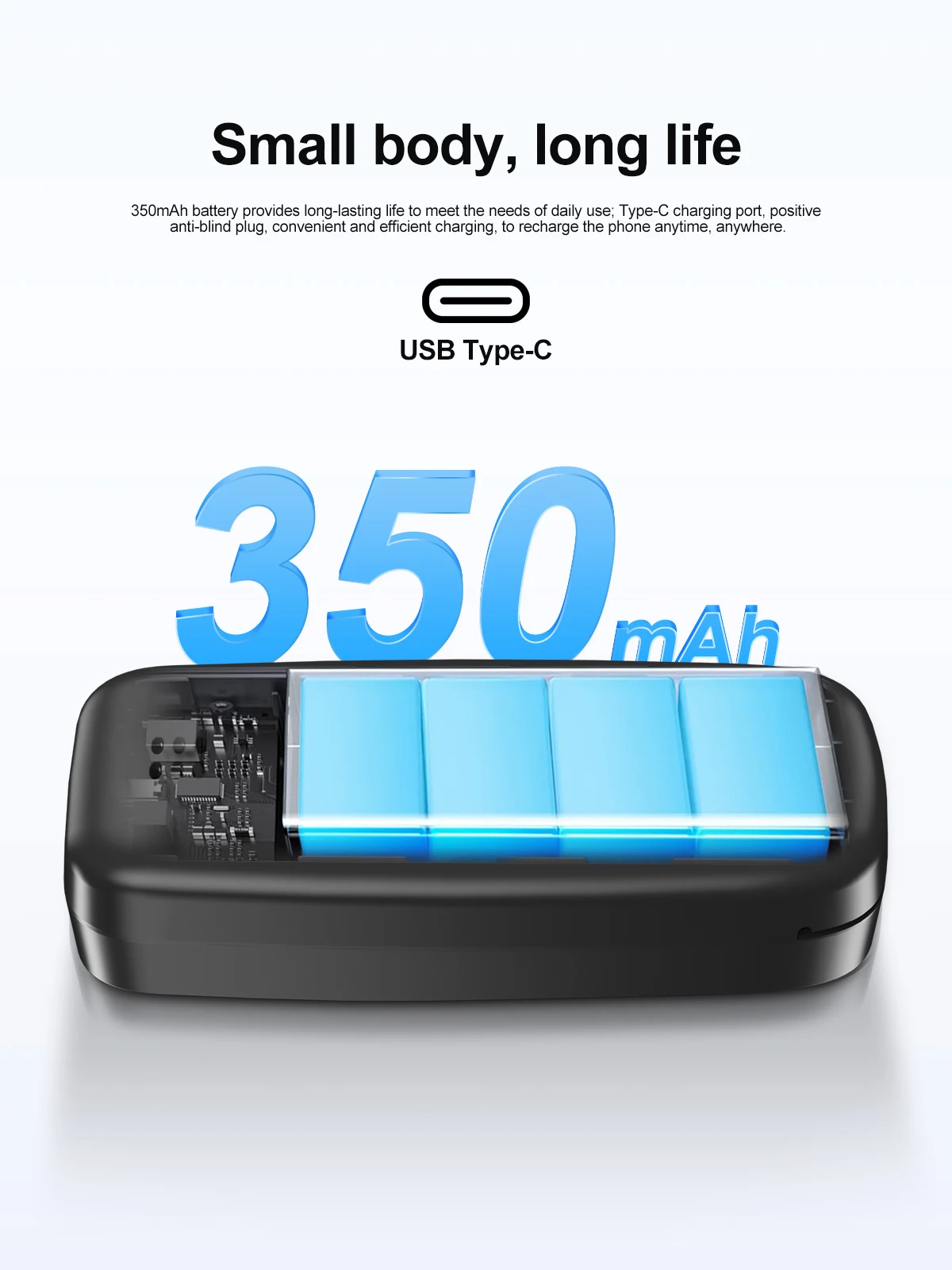 SERVO BM10 LTE Mini Mobile Phone 4G Dual SIM Card Speed Dial Call Recording MP3 Player 0.66" Display Smallest Cellphones Type-C