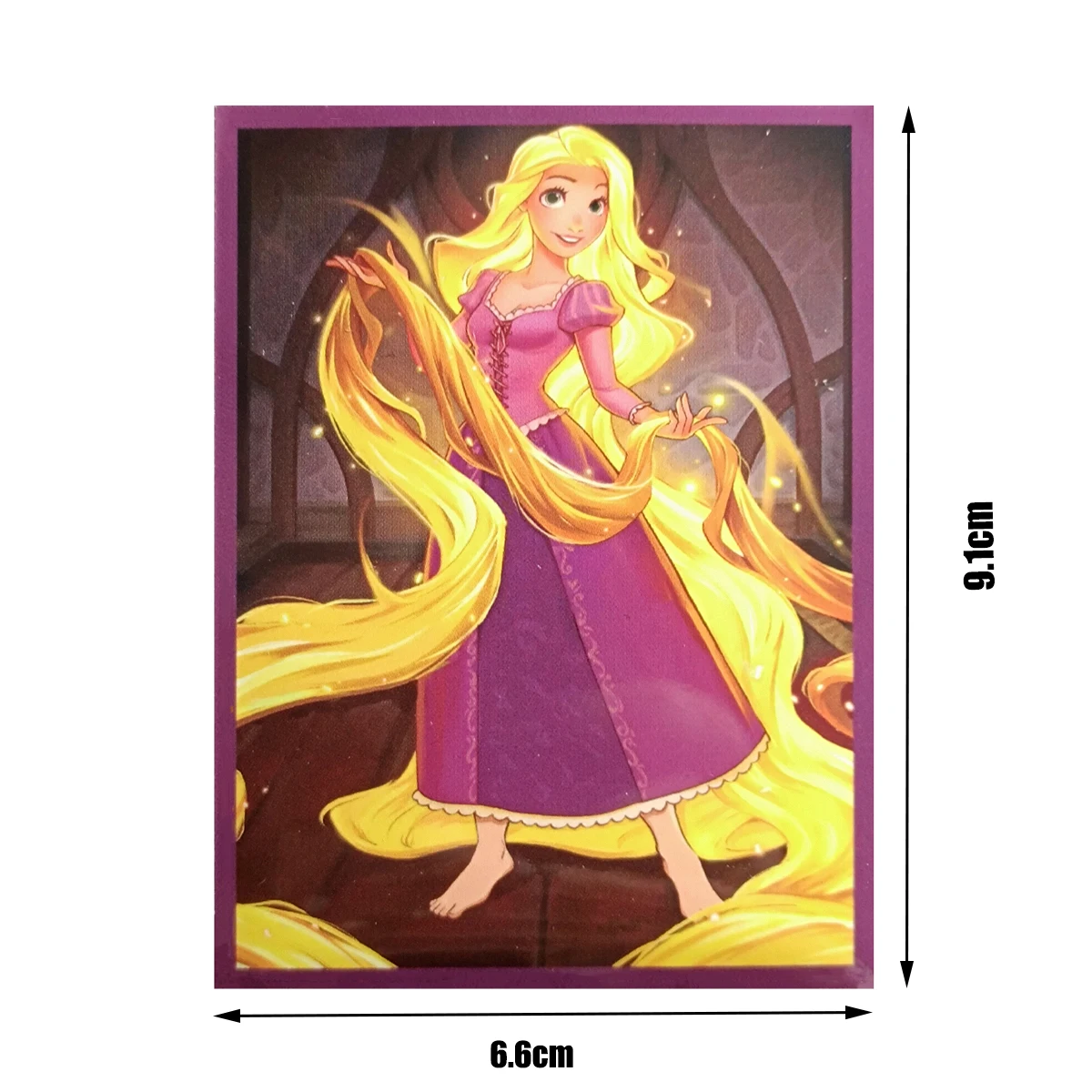 60 buste per carte anime Premium Rapunzel, materiale PP durevole, 66x91 mm, ideali per proteggere l'archiviazione di carte magiche/TCG/contative