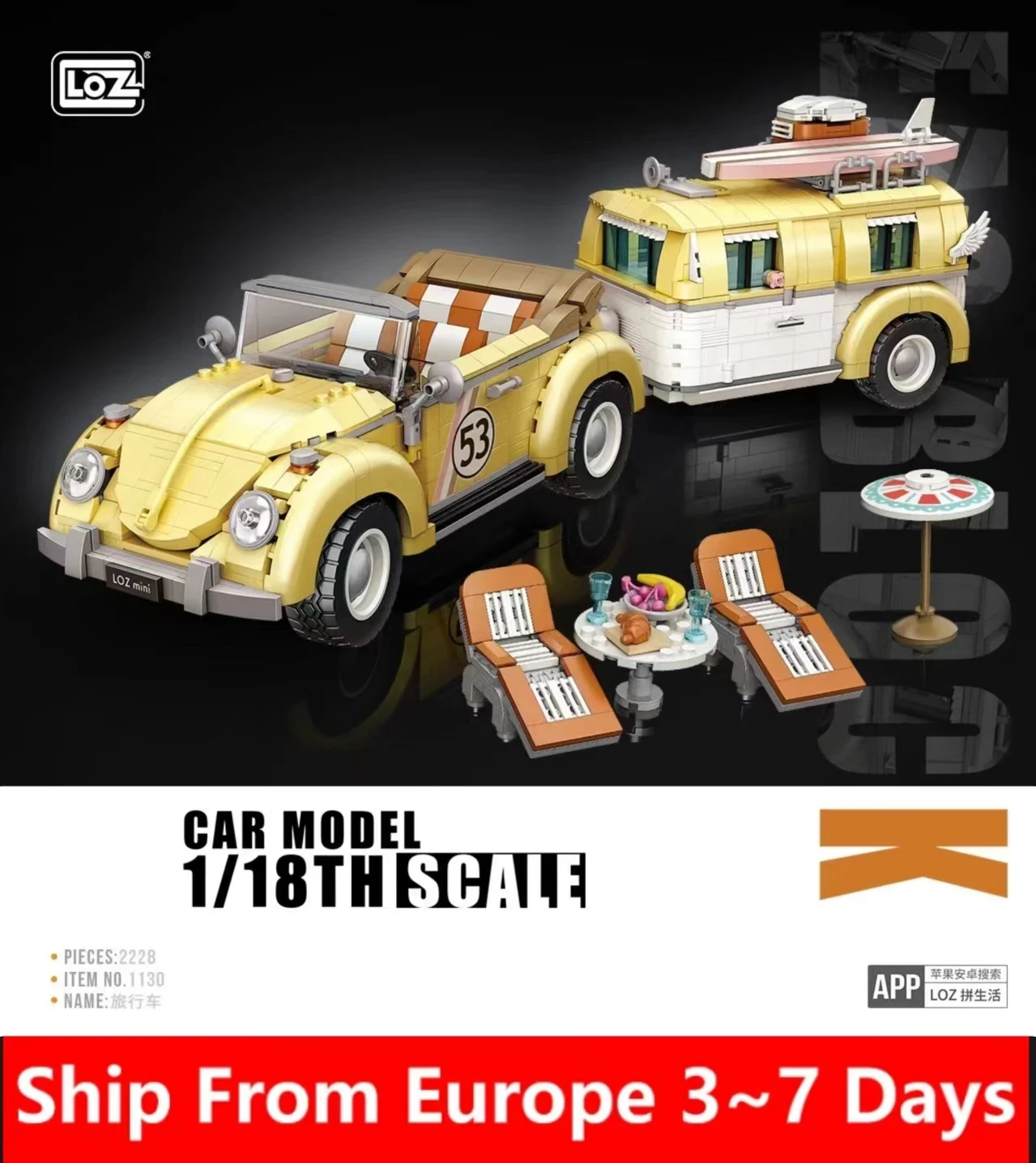 

2228pcs LOZ mini Block Teens Building Toys Adult DIY Bricks Puzzle Boys Girls Gift Wagon Car Model Home Decor Men Presents 1130