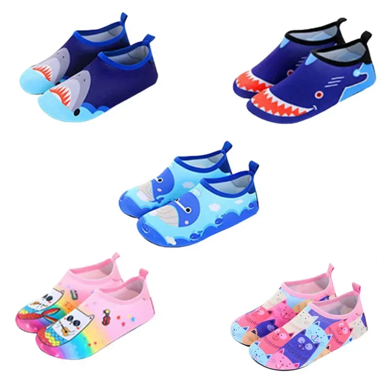 Boy Girl Breathable Lightweight Barefoot Beach Aqua Shoe Children Upstream Water Shoes Quick Dry Non-Slip Seaside Swimming Shoe