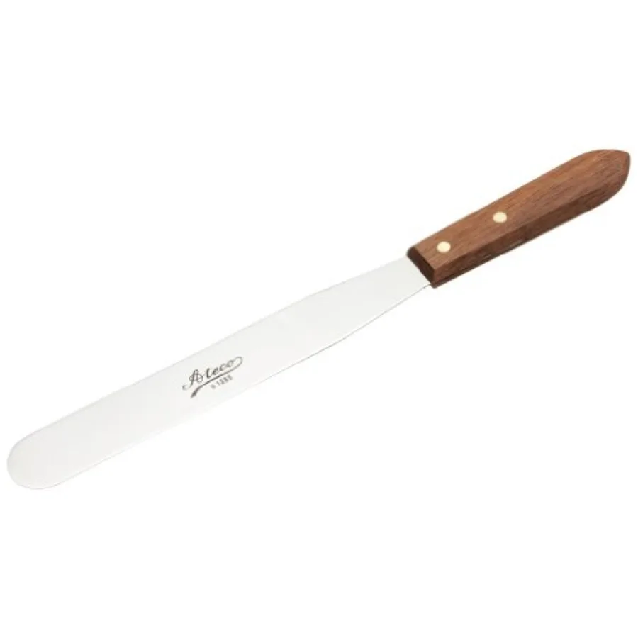 

Straight Spatula with 8-Ih Stainless Steel Blade Wood Handle