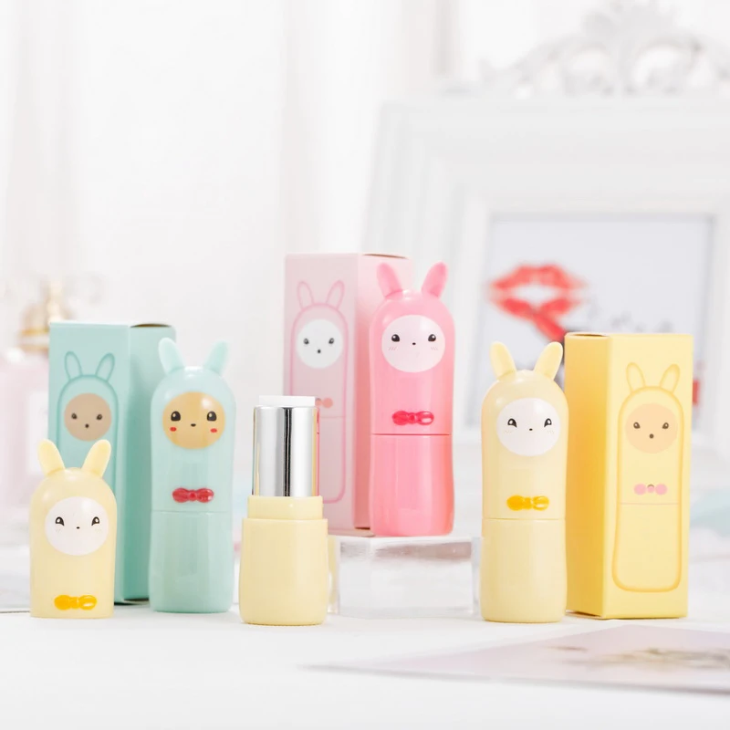 Cute Cartoon Alpaca Batom Tubos Vazios, Lip Balm Containers, Recarregáveis para DIY, Amostra De Batom Cosmético Caseiro, 12.1mm