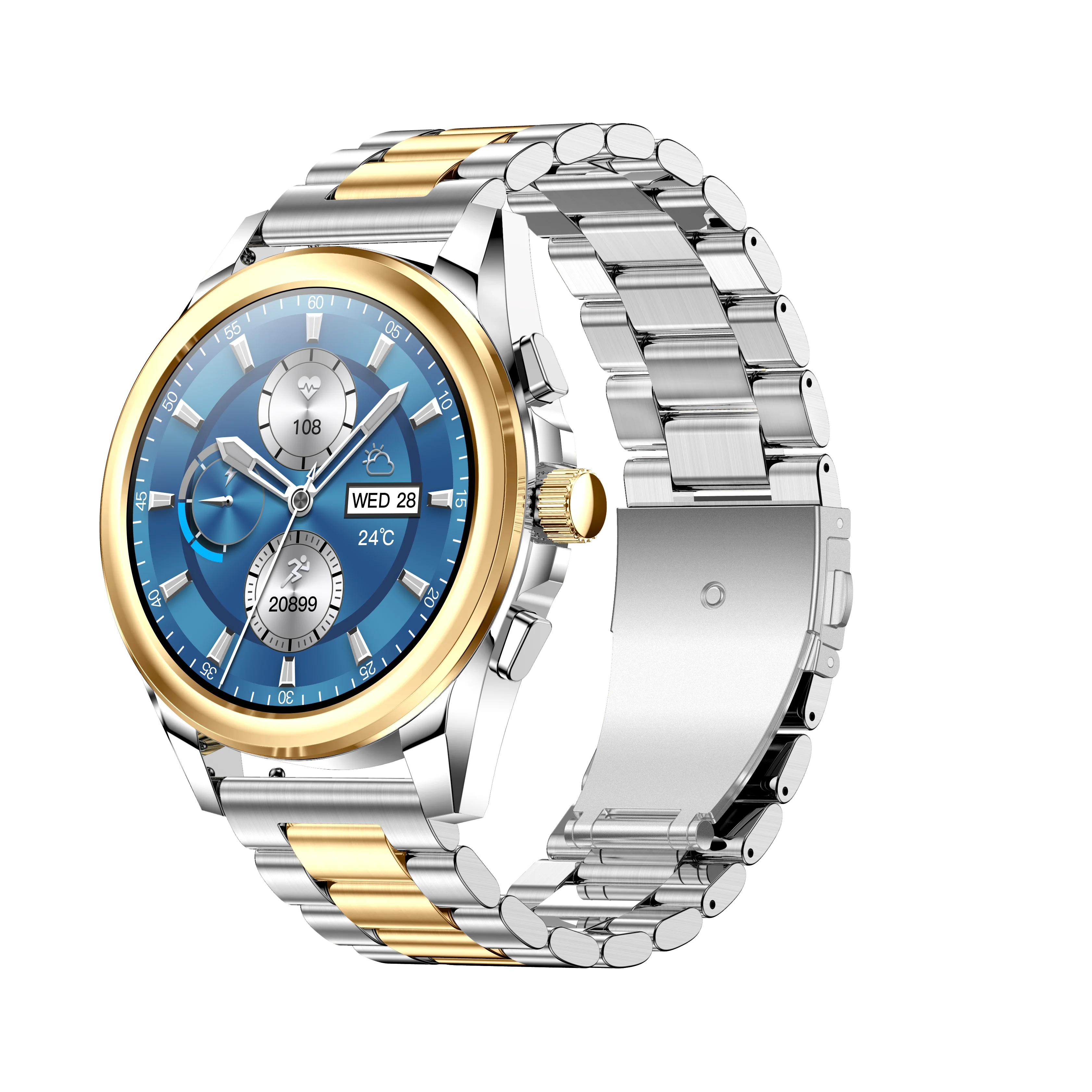 KC83 Men's Business Sports Multifunction Smartwatch Heart Rate Blood Pressure Oxygen Monitoring Smart Watch