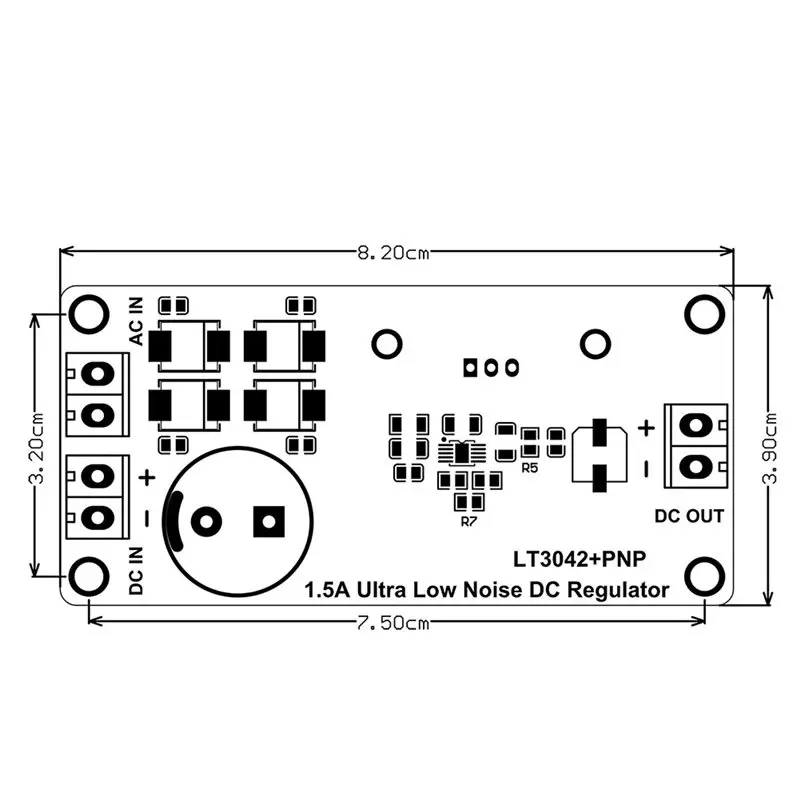 ABZW LT3042 9V Expanding Single Channel Positive Voltage Low Noise High Linear Regulated DC Power Supply With Upgraded DAC