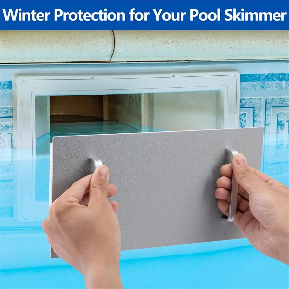 Reliable- 2 Pcs Wide Mouth Pool Skimmer Plugs,12 X 6 Inches Above Ground Pool Skimmer Plug with Handle,for SP1091WM Winter Pool