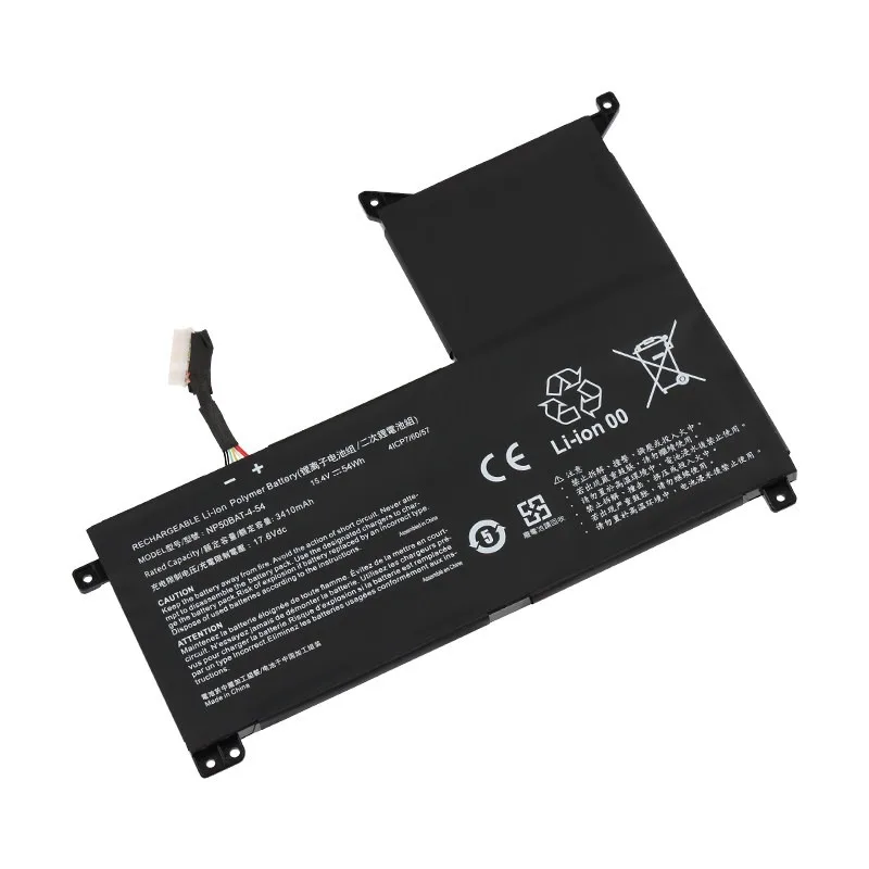 NP50BAT-4-54 Laptop Battery for COLORFUL X17 AT22,X15 AT 22 X15 XS 22 for Hasee T8-DA5NP T8-DA7NP Battery 15.4V 3506mAh