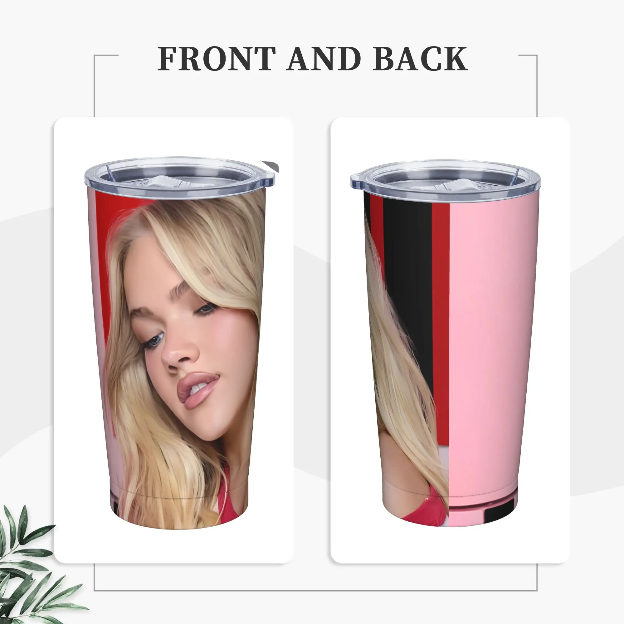 F-Freya Skye Singer Tumbler Vacuum Insulated  Coffee Cups Stainless Steel School Mugs 20oz
