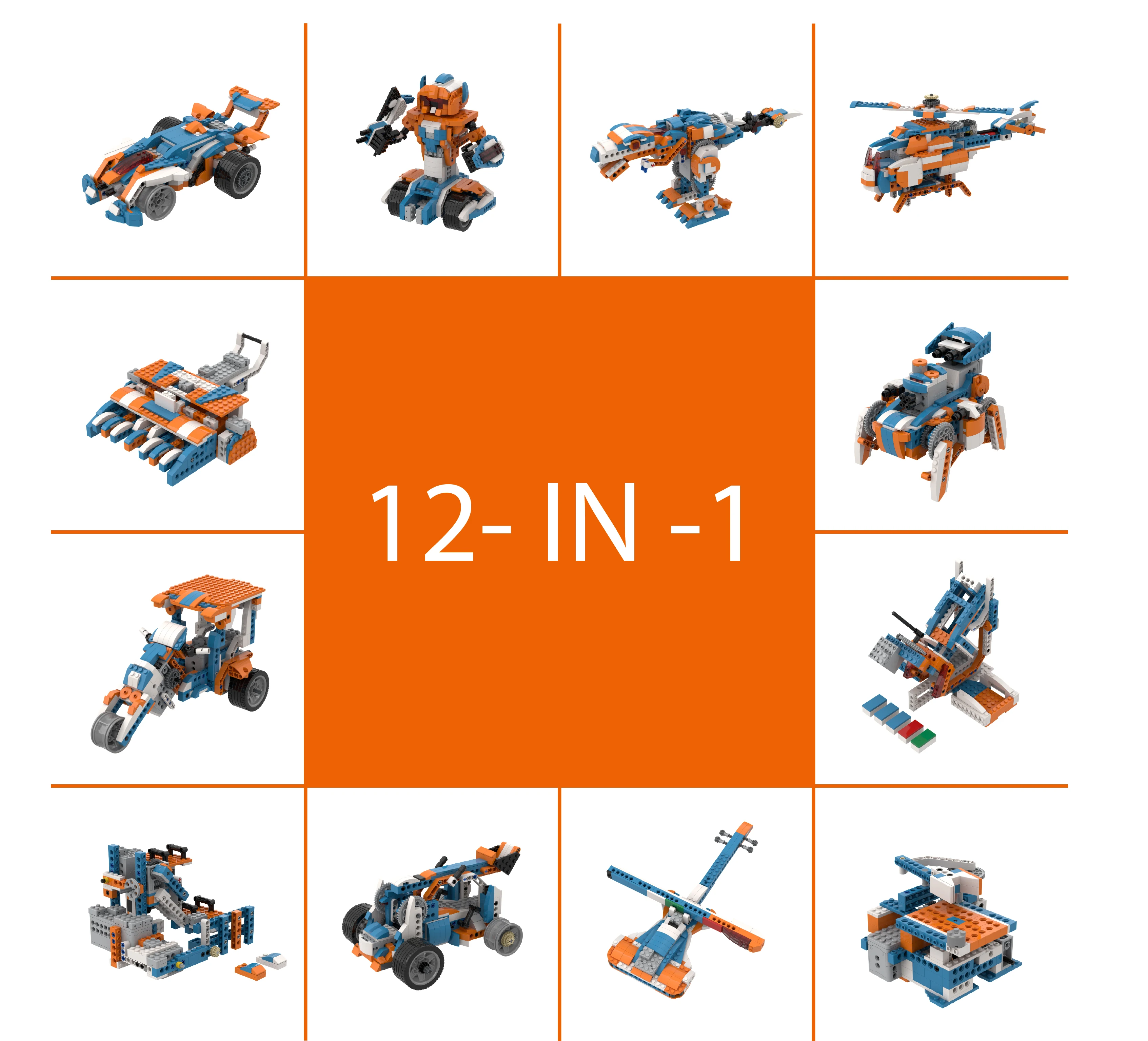 Apitor 600ピース入りロボット組み立てキット、12-in-1 STEM技術コーディングロボット玩具、DIY電子モンスタートラック組み立てキット、子供向け誕生日・クリスマスプレゼント、ロボットDIY工作、男の子向けSTEM玩具クラフトプロジェクト