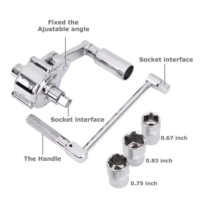 Heavy Duty Tire Wrench for Car Repair Labor Saving Nut Tool Small Vehicle Maintenance Pole Spanner Auto Parts Accessory Kit