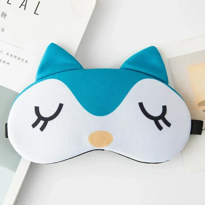 Cotton Anime Sleeping Eye Cute Blindfold Eye Cover  Eyepatch Travel Home Eyes Relax Eyeshade Gifts for Kids Adult