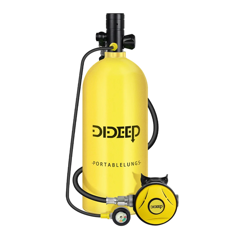 

DIDEEP 3L X6000 Diving And Snorkeling Equipment Scuba Diving Respirator Fish Gill Diving Oxygen Cylinder Kit Standby Yellow