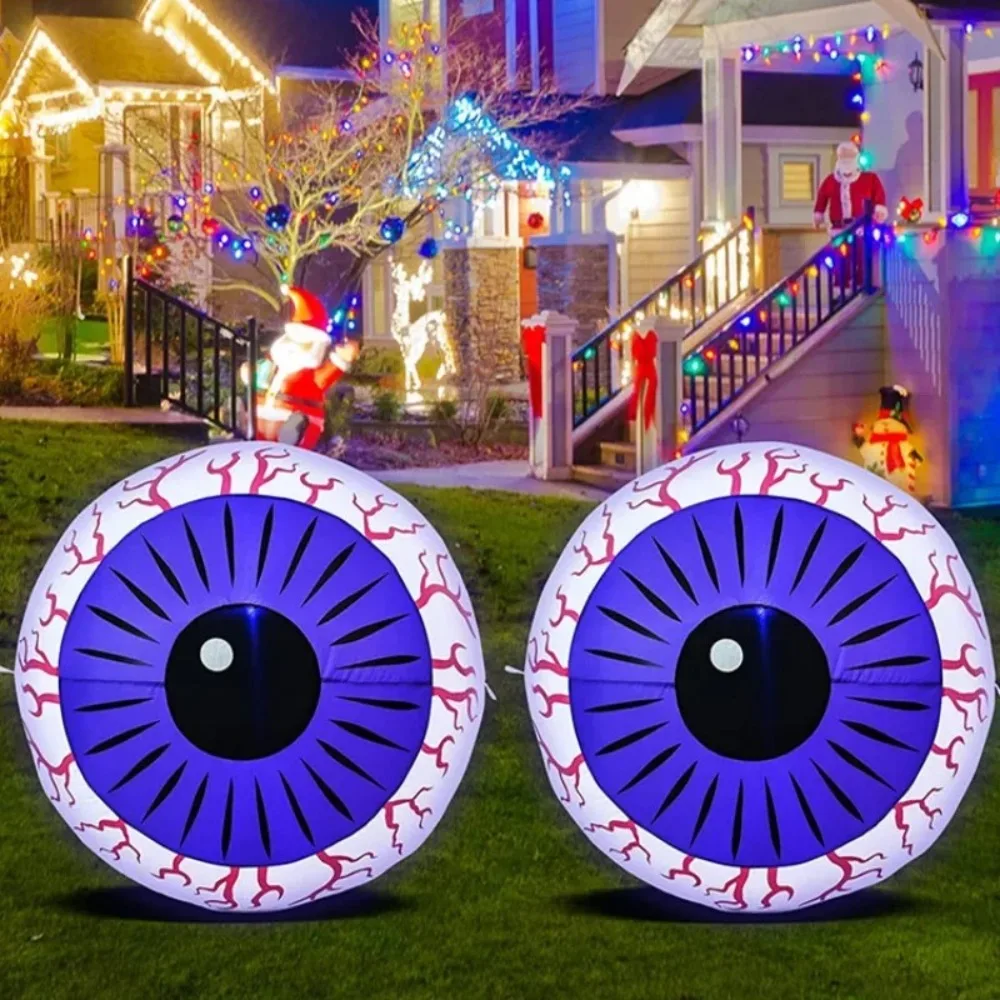 Halloween Yard Decoration Balls Halloween Inflatable Scary Balloons Halloween Horrific Decoration Eyeball