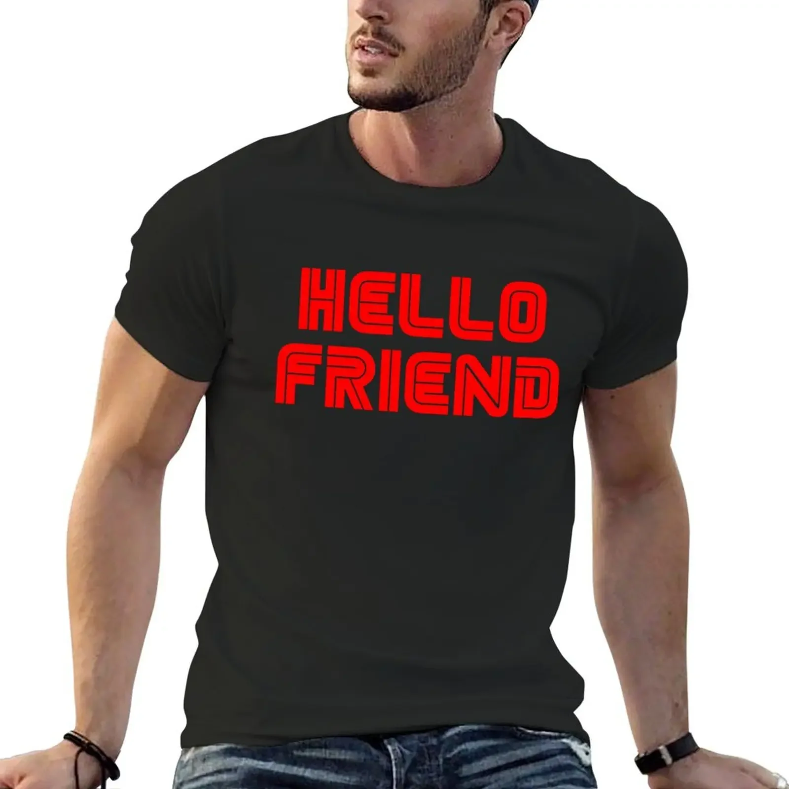

Mr. Robot Hello Friend 2 T-Shirt anime t shirts quick-drying heavyweights Anime t-shirt men graphic t shirts