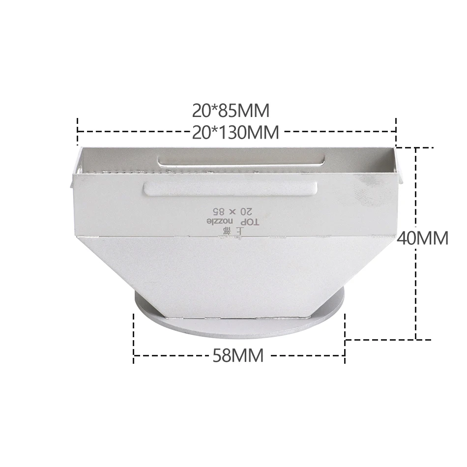 BGA Rework Station Fan Nozzle Desktop Laptop Memory Slot Desoldering Rectangular Thermal Nozzle Zhuomao