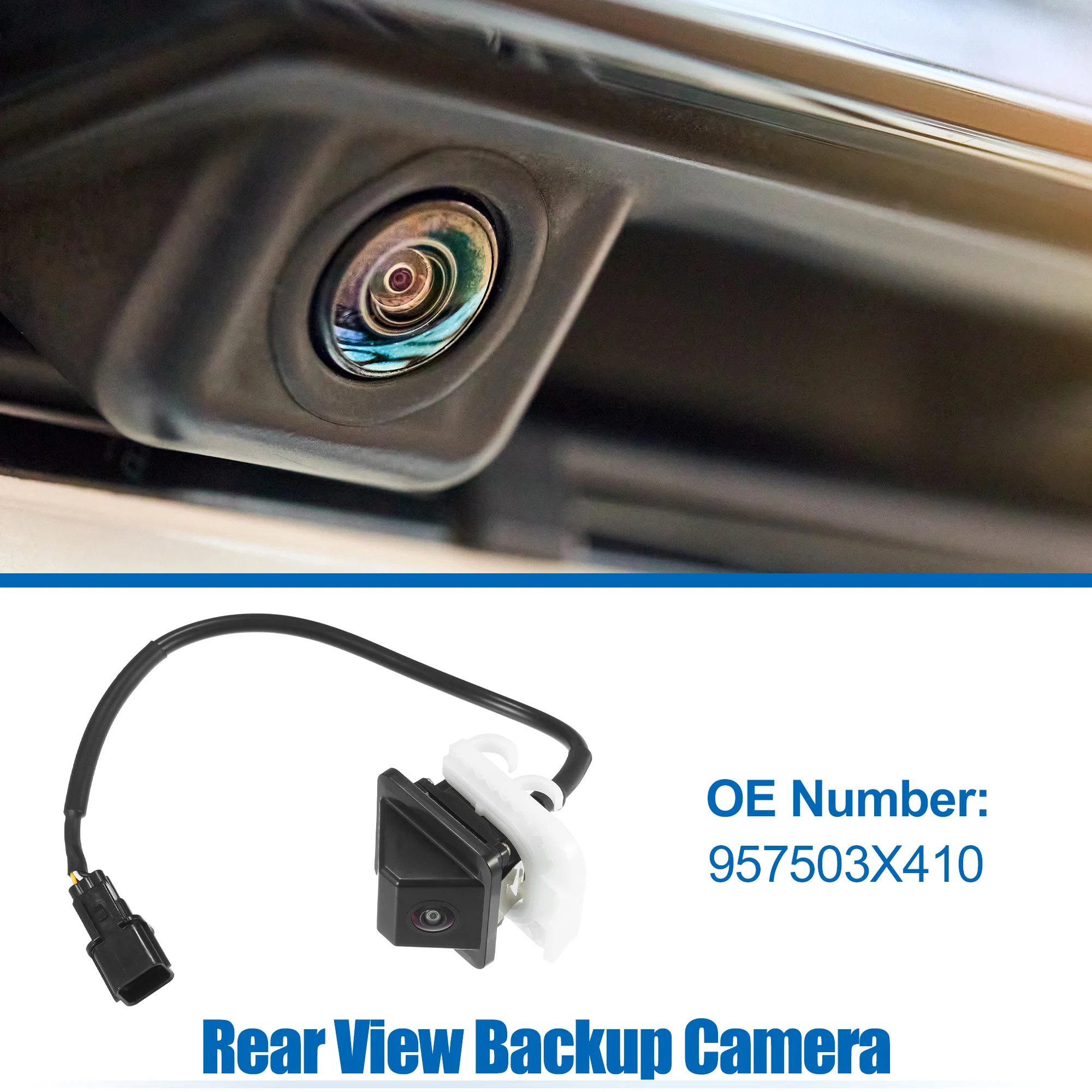 UXCELL Car Rear View Back Up Camera Wide Angle Park Assist Reverse Camera Fit for Hyundai Elantra 2014-2016- Pack of 1
