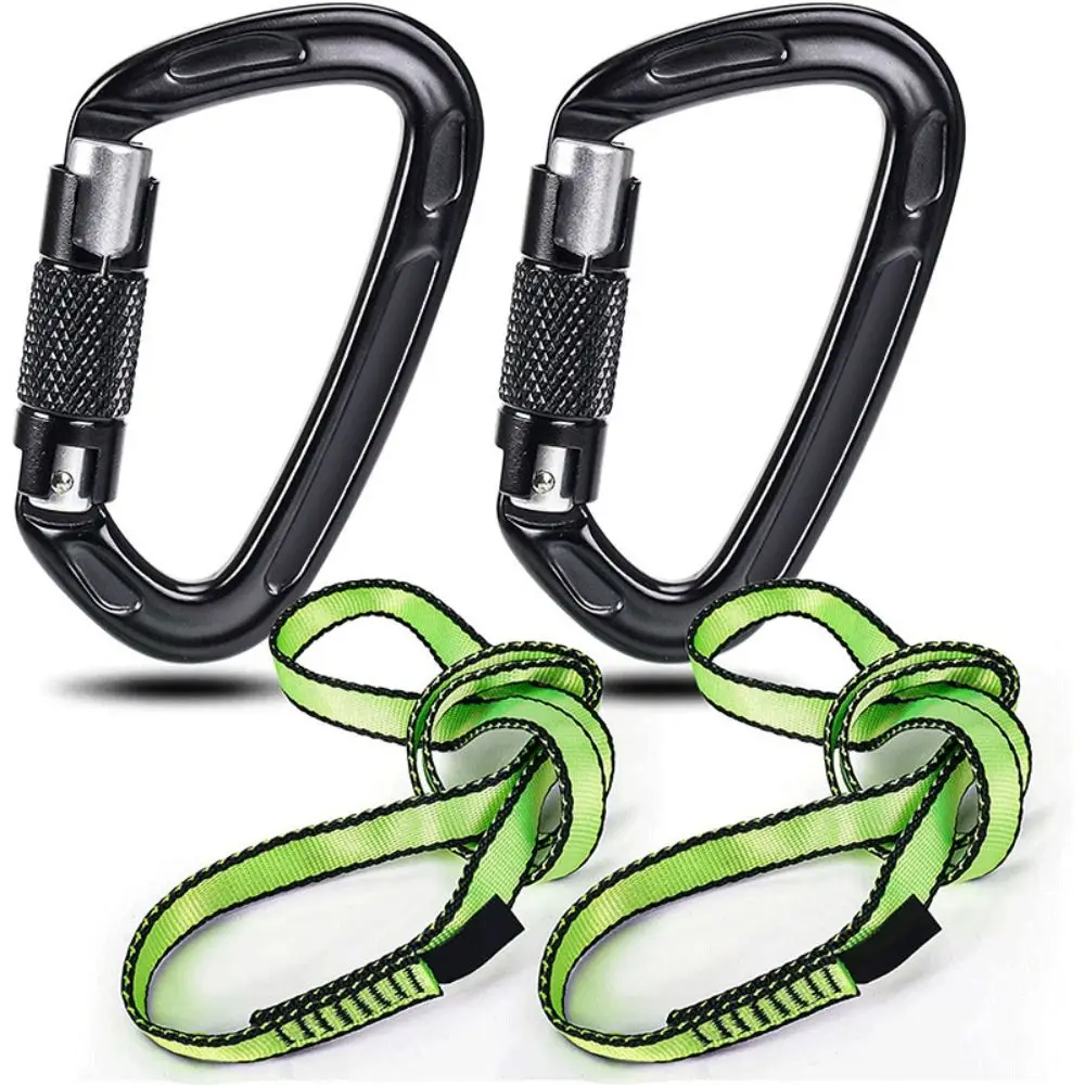 

Aluminum 25KN Professional Carabiner High Quality 10 Colors Safety Carabiner Outdoor Ascend Tool Outdoor Tool