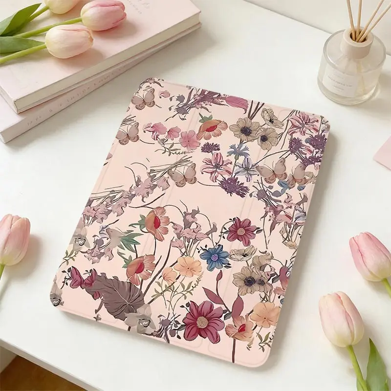 TPU Bumper Tri‑Fold Protective Tablet Case For Redmi Pad SE 11 Xiaomi Pad 7/7Pro 8/8Pro 11.2 Xiaomi Pad 5/5Pro 6/6Pro 11 inch