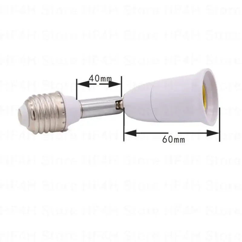 Flexible Position Holder Extender for E27 Socket Adjustable E27 to E27 Base Converter for Screw Bulb Extension Adapter